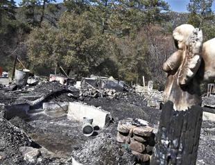 Fugitive L.A. ex-cop dead after gunfight, cabin fire