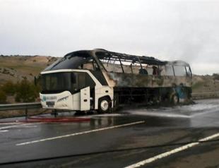 Bus fire sparks panic in Ankara