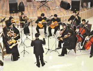 Orchestra of the east plays at ancient sites