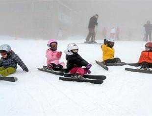 Enjoying winter sport in Turkey’s renowned ski center, Kartalkaya