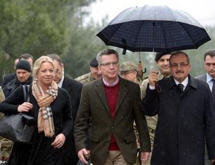 Turkish, German and Dutch defense ministers visit Patriots deployed in Turkey