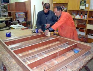 Inmates produce goods in prison workshops