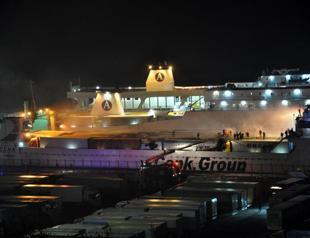 Fire on Ro-ro ship causes panic at Zonguldak port