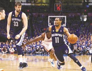 The Grizzlies knock around Thunder to even NBA series