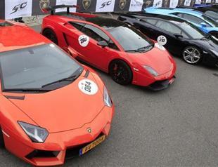 Lamborghini hits road on anniversary tour of Italy
