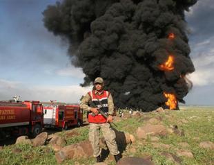 Fire erupts in petrol pipeline in southeastern Turkey