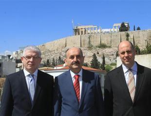 Turkish health minister makes his first official visit to his country of birth, Greece