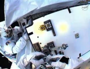 Spacewalking astronauts hope new pump stops leak