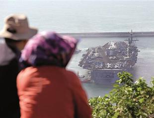 US carrier joins South Korea drill despite North anger