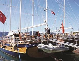 Boats preparing for new season in Marmaris and Bodrum