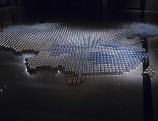 Ai Weiwei creates giant map of China from baby formula