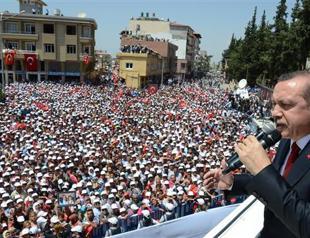 Those who seek to preserve their dictatorship disrupted our peace, Turkish PM says in Reyhanlı