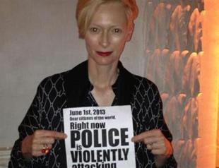 World celebrities join in against police violence in Turkey