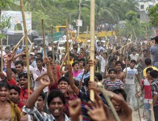 May Day rallies kick off with angry scenes in Bangladesh