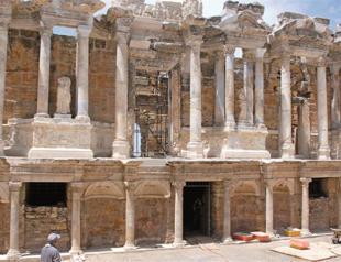 Ancient stage in Aegean province brought back to life for art performances