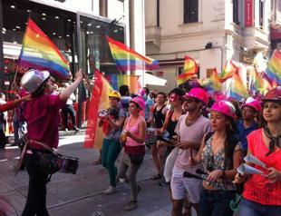 Annual transsexual pride demonstration marches for rights, Gezi Park