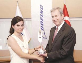 Young Turk student gets Boeing Award