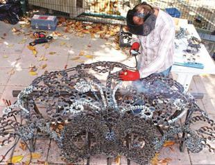 Waste materials become artworks