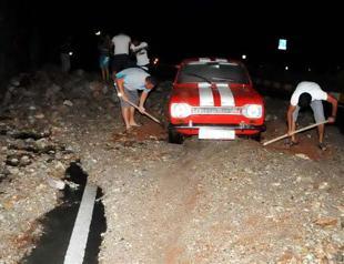 Highway closed after pipe explosion in Aegean district of Bodrum