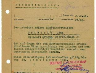 Schindler’s documents sold at auction
