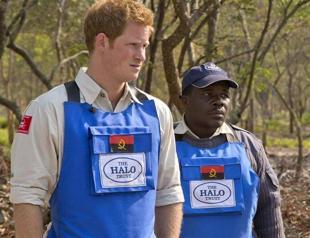 Britains Harry irritated by landmine inaction in Africa