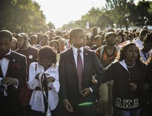 US marks the dream that Martin Luther King had 50 years ago marching for new fight on civil rights