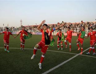 Afghanistan celebrates 3-0 victory over Pakistan in historic football match in front of buoyant crowd