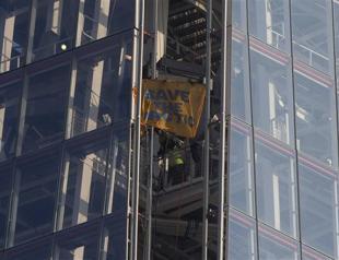Greenpeace women arrested after scaling Londons Shard