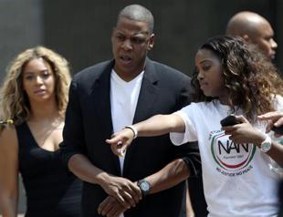 Jay Z and Beyonce join US protests over slain teen
