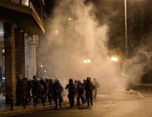 Police fire tear gas during anti-fascism march in Athens