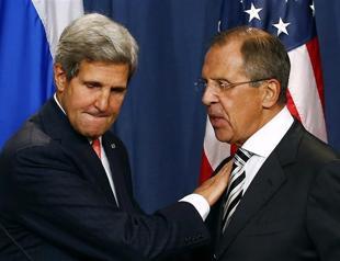 Kerry, Lavrov talk of strong UN Syria resolution