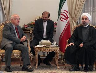 Turkish Parliament speaker meets with Iranian President Rouhani