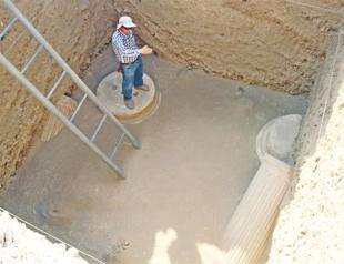Huge old columns found underground in ancient city of Laodicea
