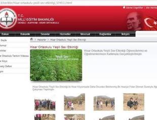 School uses cannabis photo on website for environmental campaign in Turkeys Denizli