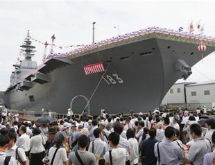 Japan navy unveils biggest warship since WWII