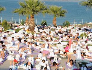 Yoga festival in ancient city of Assos