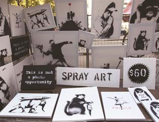 Banksy sells works at NY pop-up stall for bargain prices