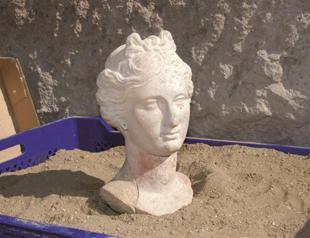 Aphrodite head found in ancient Hierapolis