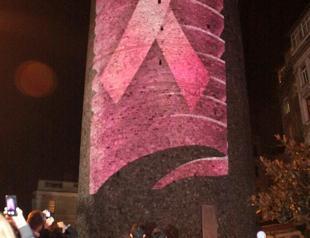 Istanbul’s Galata tower turns pink for breast cancer awareness month