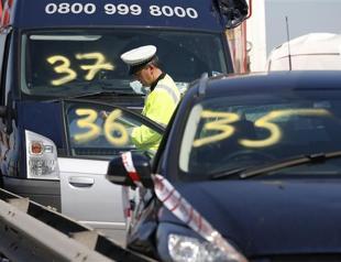 100-plus vehicle pile-up leaves nearly 70 hurt in Britain