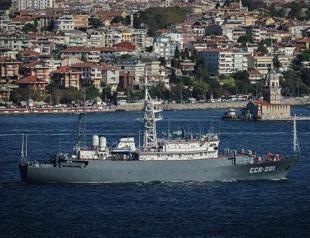 Russian warships cross Bosphorus, en route to Syria