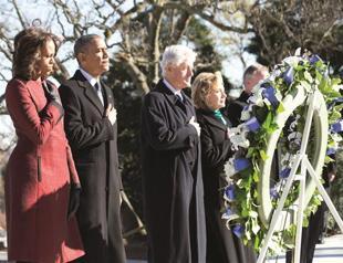 Obama, Clinton pay tribute to John F. Kennedy legacy