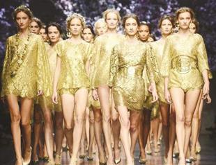 Ancient temples at Milan fashion week