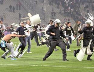 Derby scuffle mars football as politicians promise counter-measures