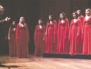 Boğaziçi Jazz Choir on stage