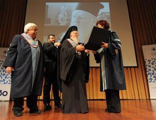 Greek Patriarch Bartholomew gets honorary doctorate