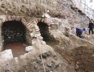 Roman sarcophagi at construction site