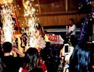 New Year party in the Sky