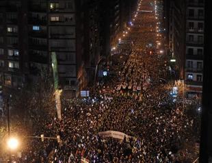 Basque protesters rally in support of ETA prisoners