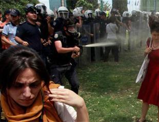 Policeman who sprayed tear gas to ‘woman in red’ faces three years in jail